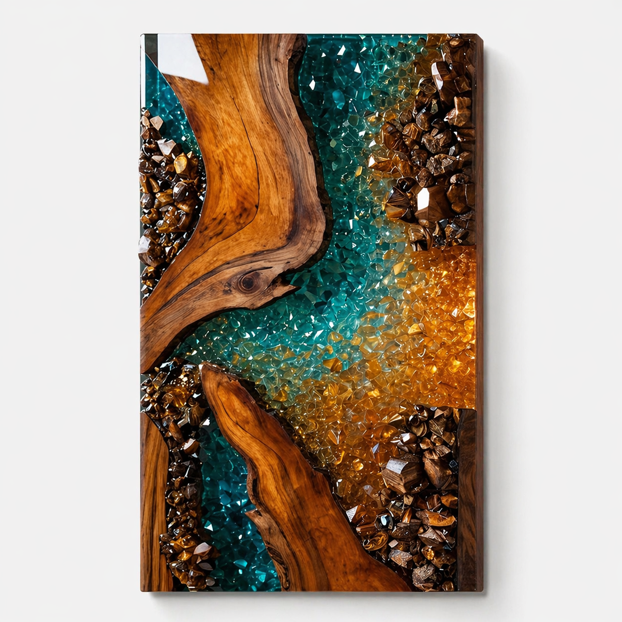 Tablou pe sticlă „Nature Fusion” – armonie între natură și design