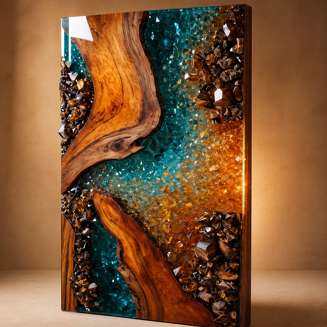 Tablou pe sticlă „Nature Fusion” – armonie între natură și design